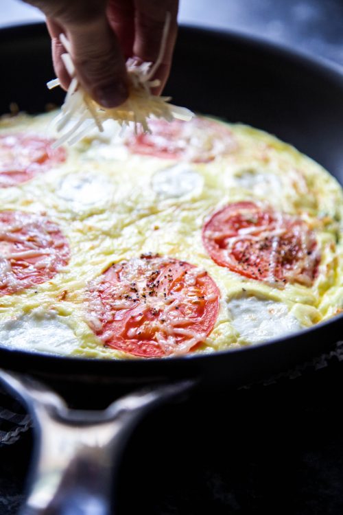 Caprese Frittata Pizza