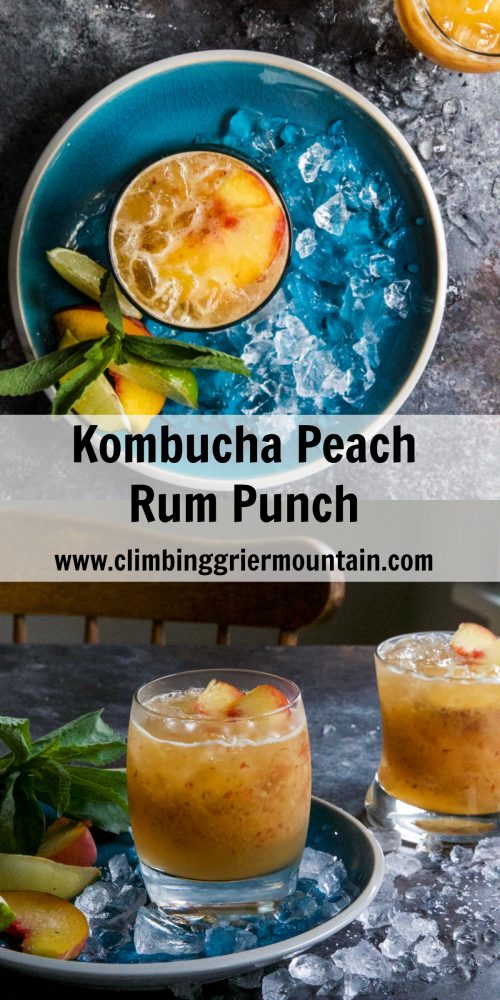 Kombucha Peach Rum Punch