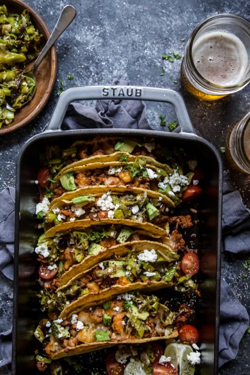 Al Pastor Baked Chicken Tacos 