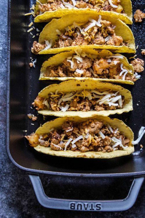 Al Pastor Baked Chicken Tacos 