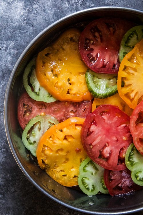 Tomato & Bacon Upside Down Cake