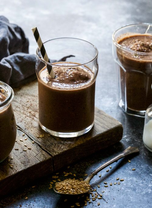 Double Mocha Pumpkin Flax Smoothies