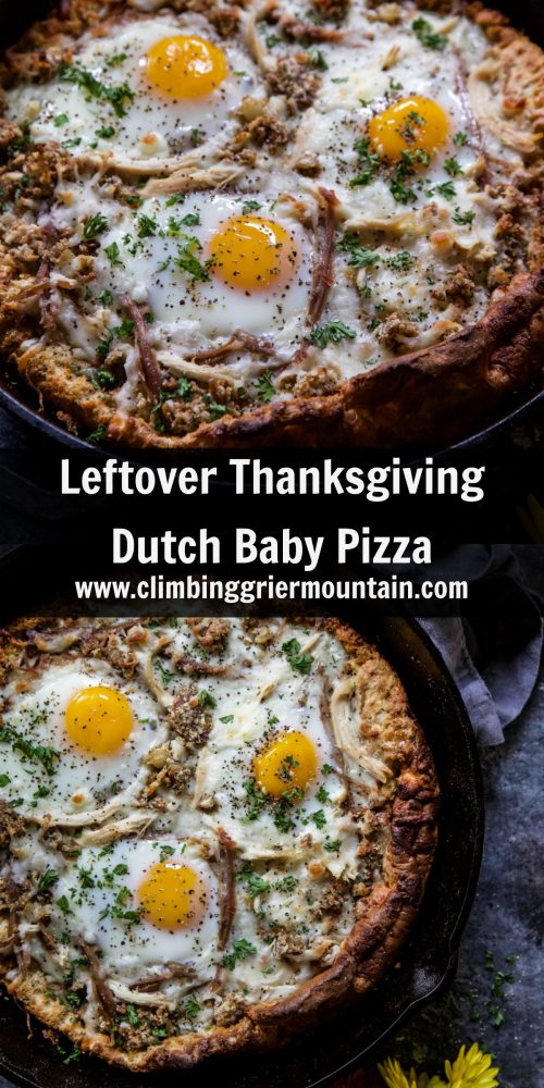 Leftover Thanksgiving Dutch Baby Pizza