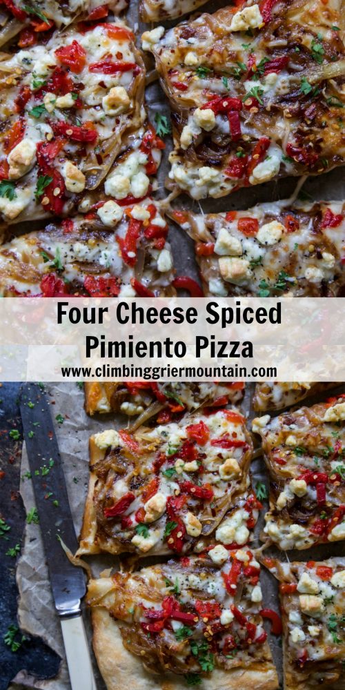 Four Cheese Spiced Pimiento Pizza