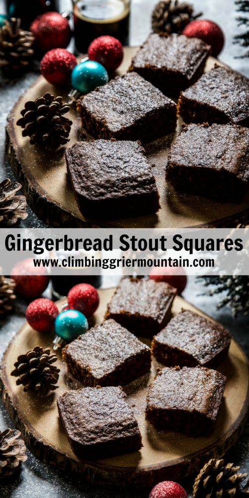 Gingerbread Stout Squares