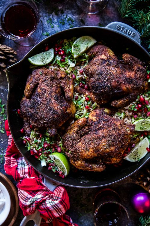 Persian-Style Baked Cornish Hens