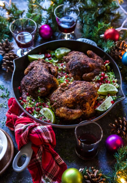 Persian-Style Baked Cornish Hens