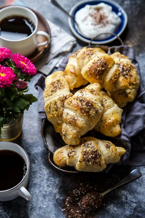 Easy Za'atar Croissants with Labneh