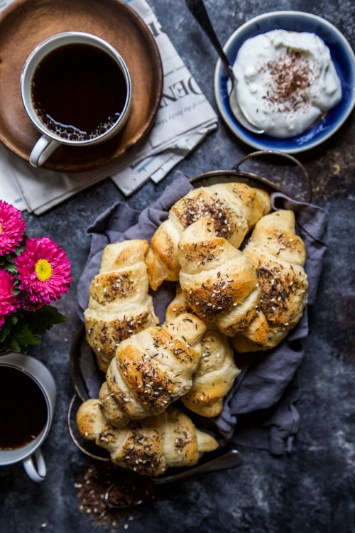 Easy Za'atar Croissants with Labneh