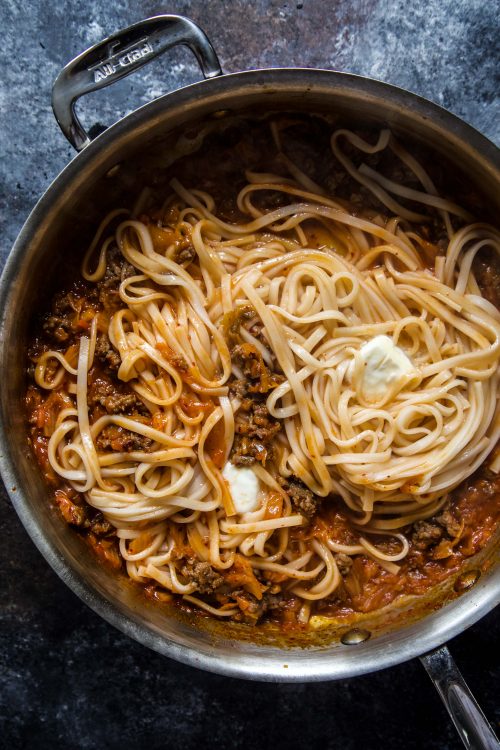 Pork & Kimchi Udon Noodles