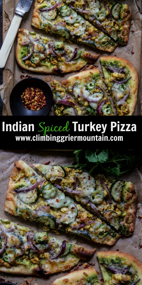 Indian Spiced Turkey Pizza