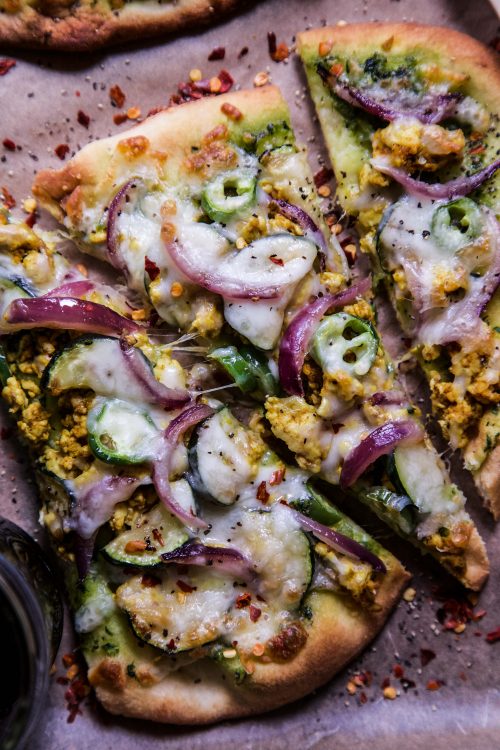 Indian Spiced Turkey Pizza