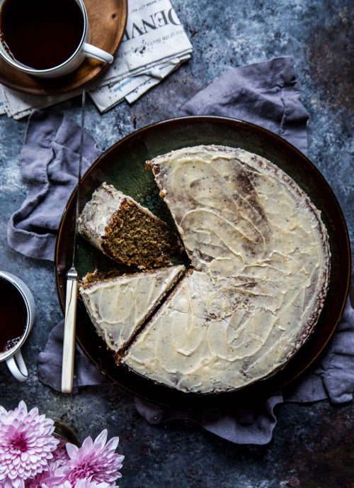 Vietnamese Coffee Cake with Brown Sugar Frosting