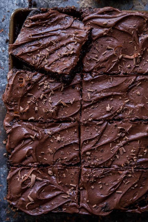 Cardamom Chocolate Sheet Cake