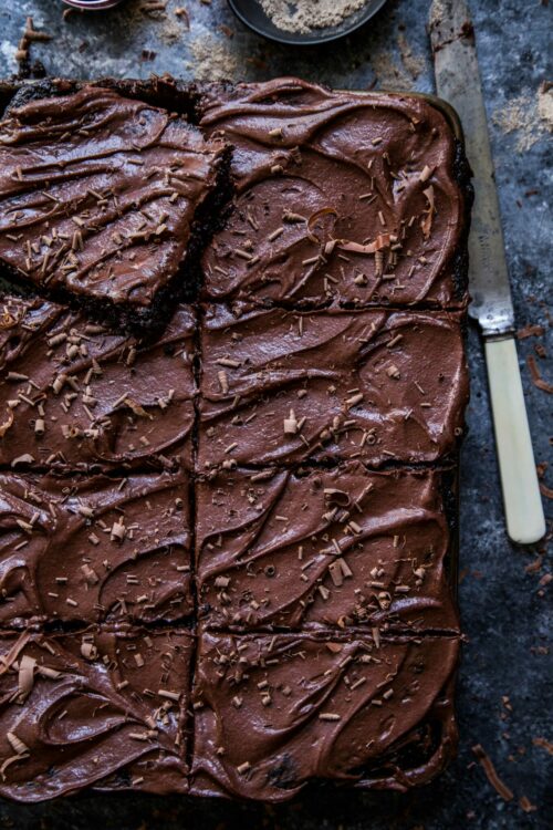 Cardamom Chocolate Sheet Cake