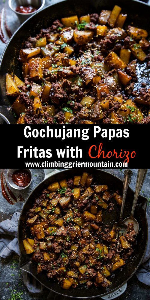 Gochujang Papas Fritas with Chorizo