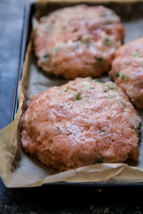 Easy Ginger Salmon Burgers with Pickled Cucumbers