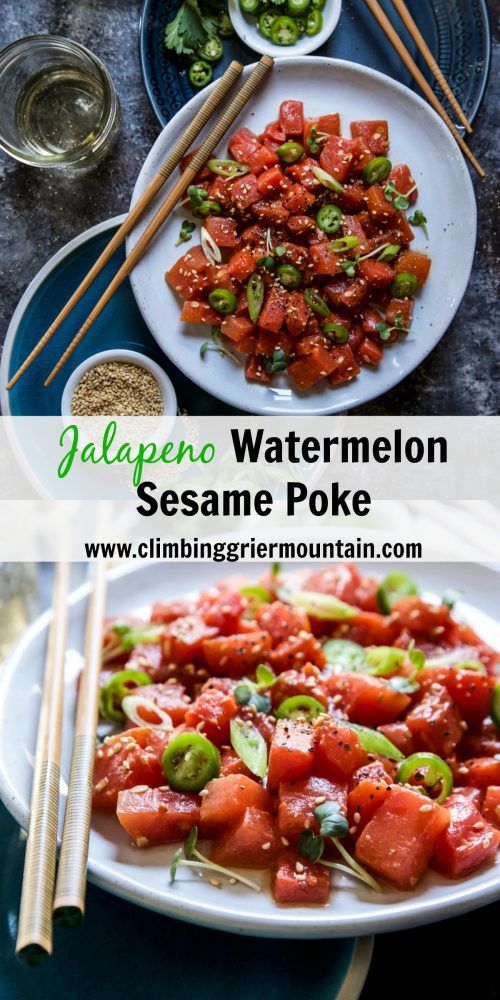 Jalapeno Watermelon Sesame Poke