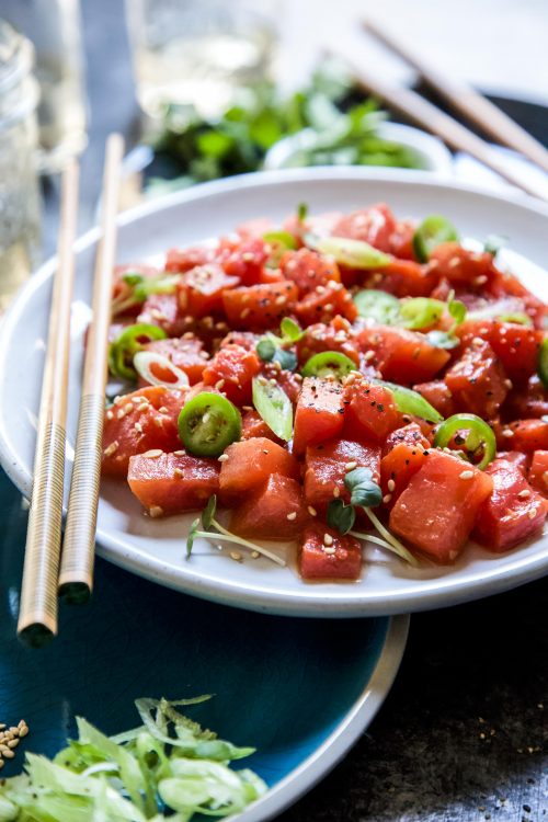 Jalapeno Watermelon Sesame Poke