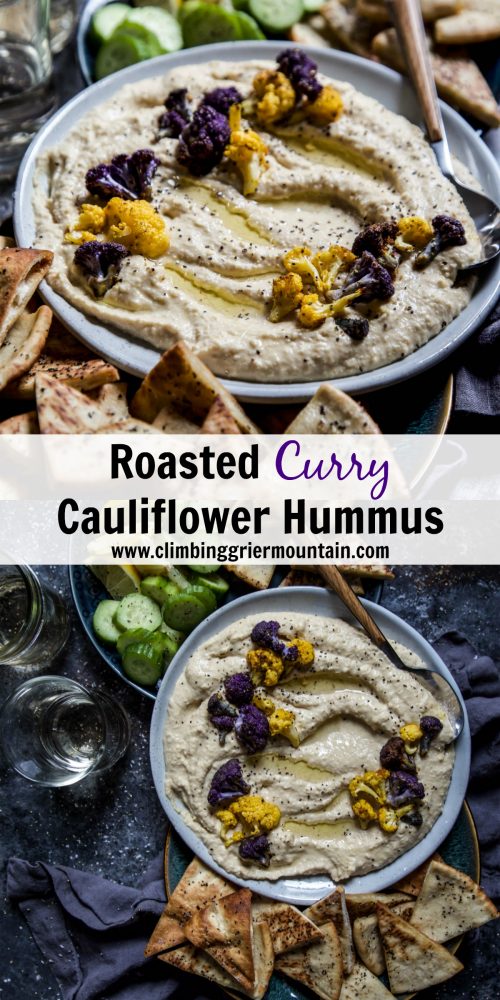 Roasted Curry Cauliflower Hummus