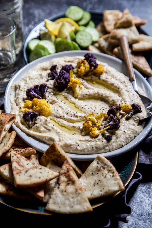 Roasted Curry Cauliflower Hummus