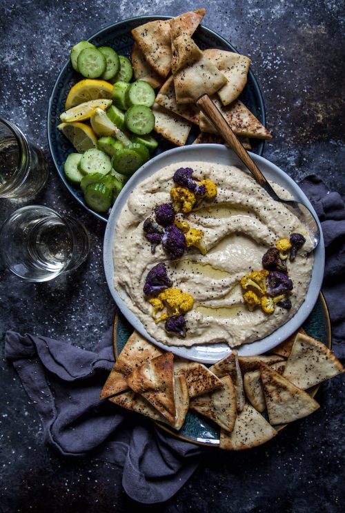 Roasted Curry Cauliflower Hummus