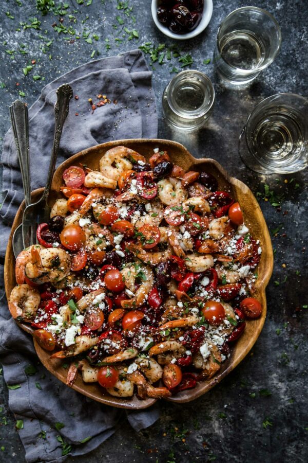 Spicy Shrimp with Fennel and Feta