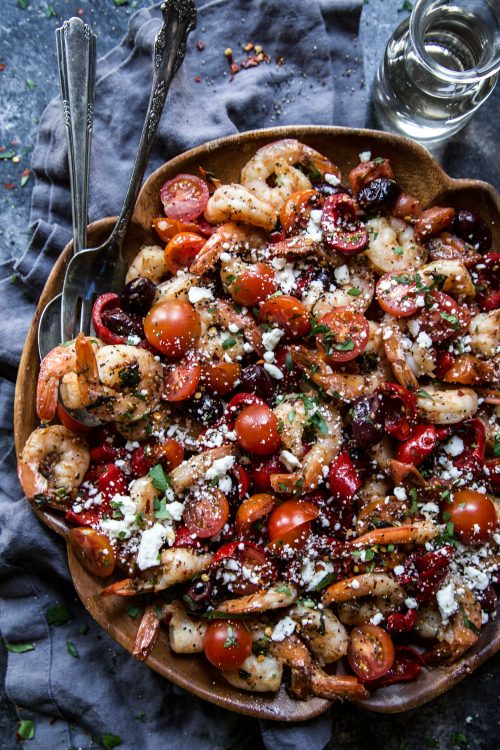 Spicy Shrimp with Fennel and Feta
