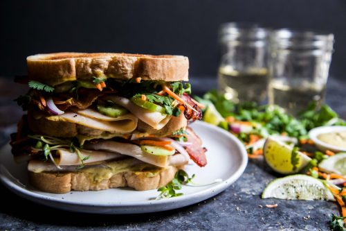 Thai Turkey Bacon Stack with Green Curry Mayo