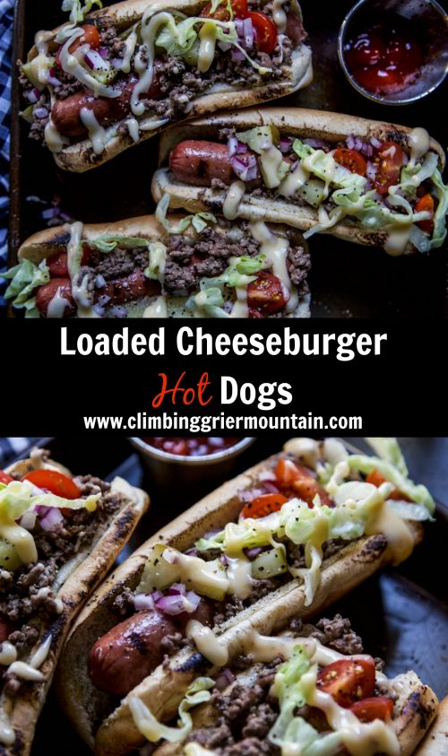 Loaded Cheeseburger Hot Dogs