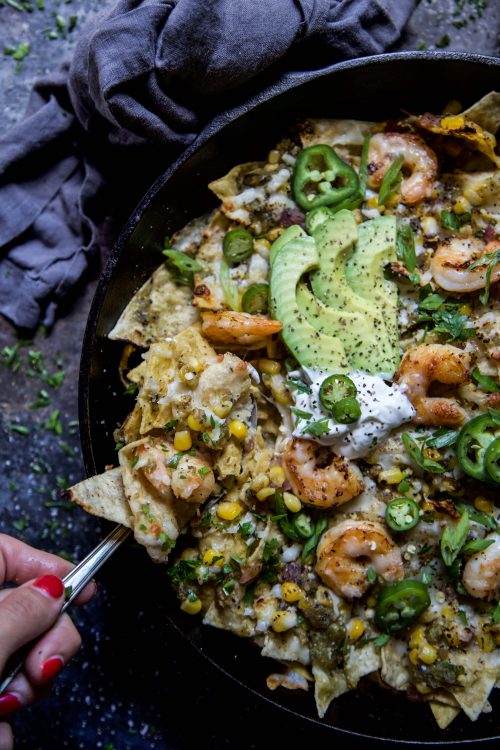 Tequila Shrimp Chilaquiles