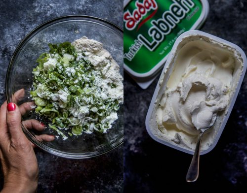 Easy Labneh Scallion Dip