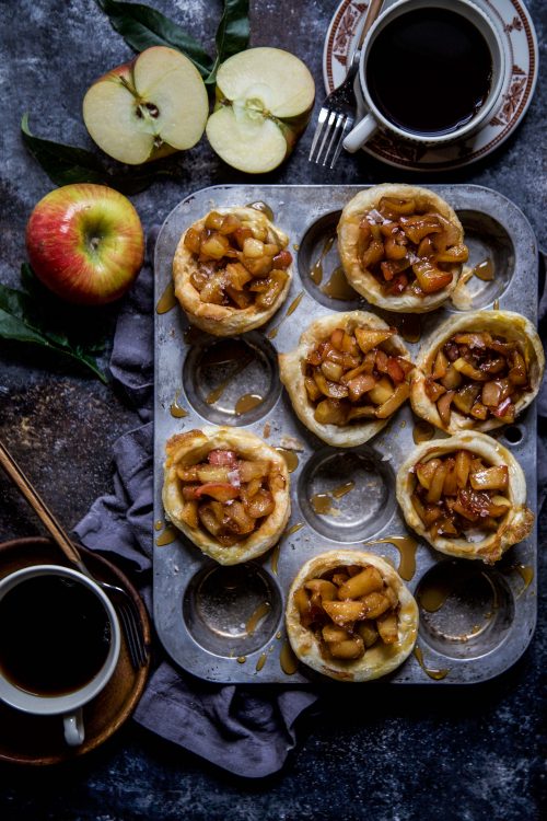 Churro Apple Pies with Salted Caramel