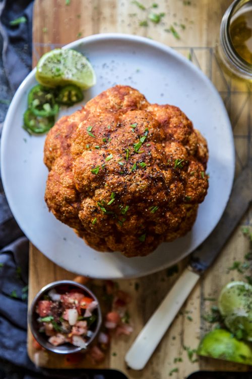 Al Pastor Whole Roasted Cauliflower