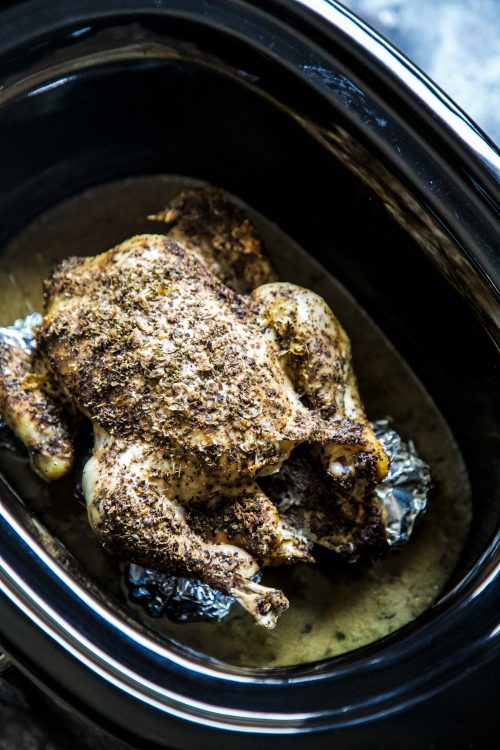 n conclusion, the Slow Cooker Mediterranean Whole Chicken is a delightful journey through the vibrant flavors of the Mediterranean, made effortlessly. Whether for a family meal or a special occasion, it's a savory and convenient choice that promises culinary satisfaction. Enjoy the Mediterranean experience!