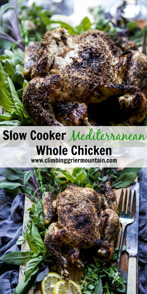 n conclusion, the Slow Cooker Mediterranean Whole Chicken is a delightful journey through the vibrant flavors of the Mediterranean, made effortlessly. Whether for a family meal or a special occasion, it's a savory and convenient choice that promises culinary satisfaction. Enjoy the Mediterranean experience!