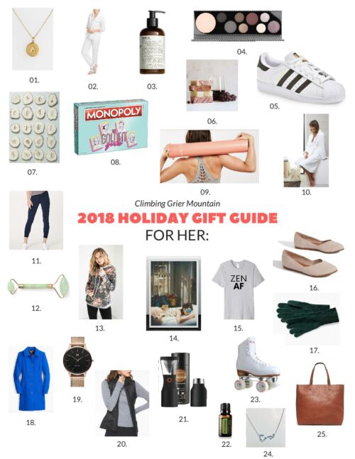 Holiday gift guide for best sale her 2018