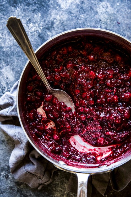 Homemade Cranberry Sauce + Bourbon Cranberry Cider Smash - The Curious ...