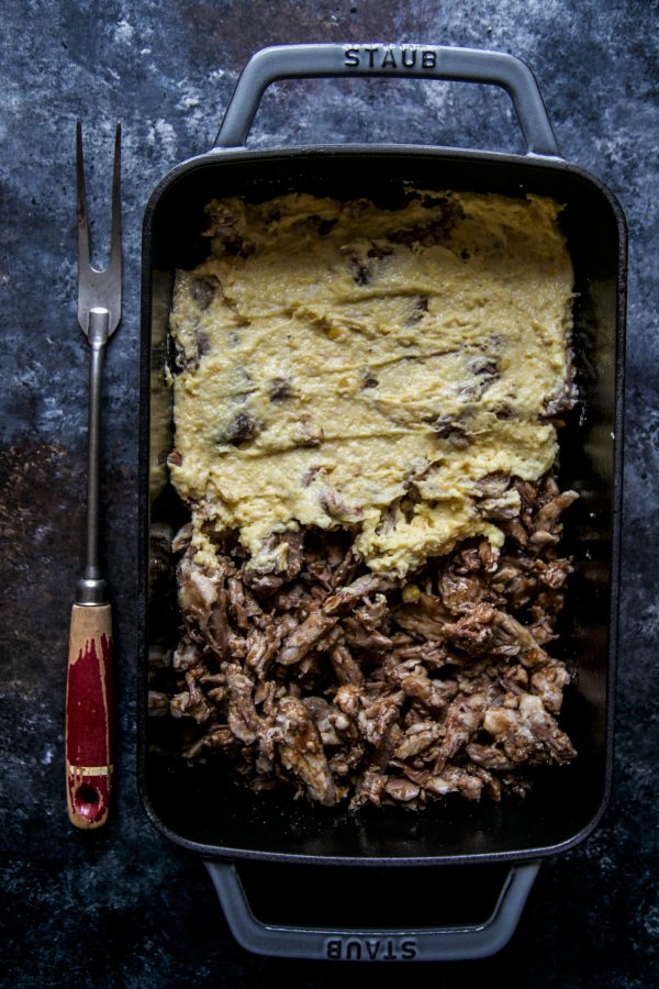 Korean BBQ Pulled Pork with Cornbread Topping