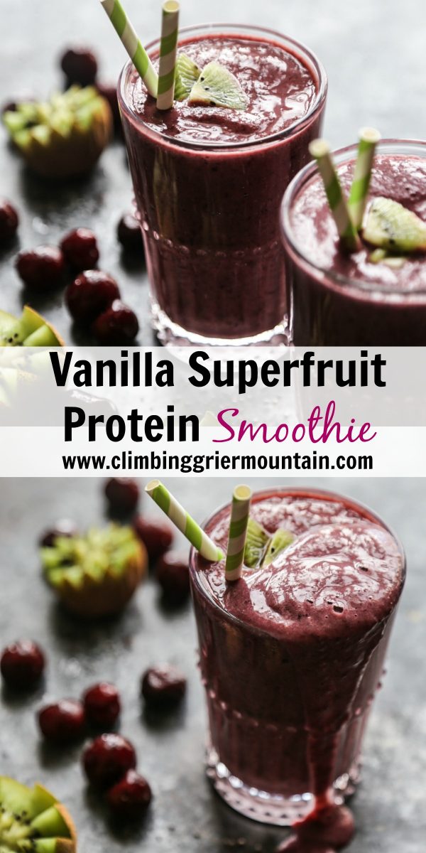 Vanilla Superfruit Protein Smoothie