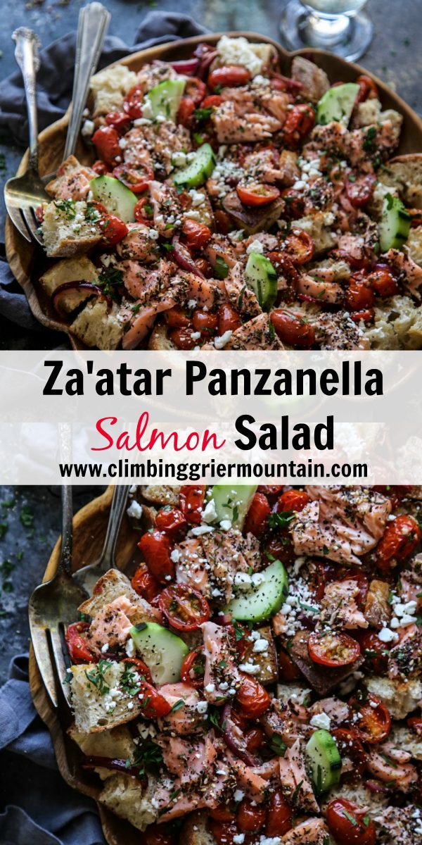 Za'atar Panzanella Salmon Salad