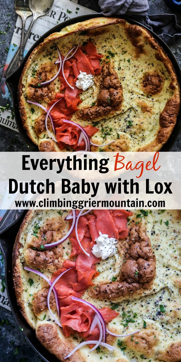 Everything Bagel Dutch Baby with Lox