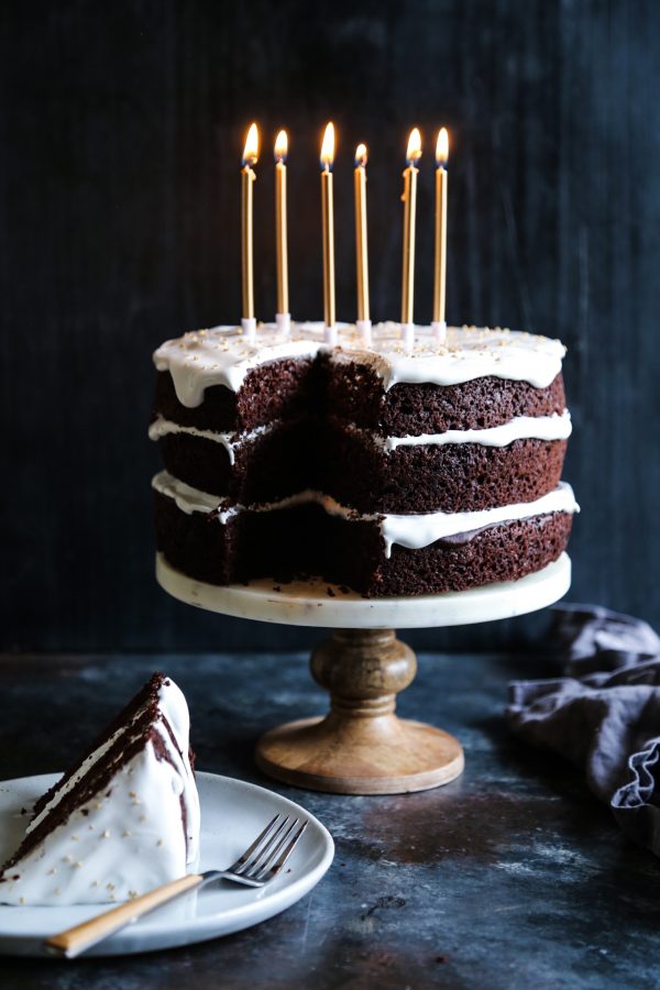 Dark Chocolate Mousse Cake - Browned Butter Blondie