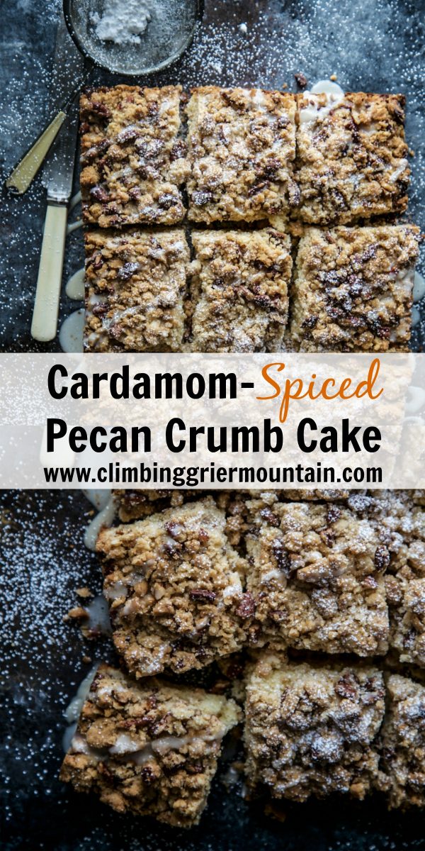 Cardamom-Spiced Pecan Crumb Cake