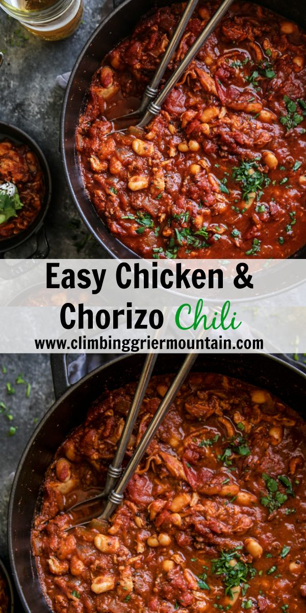 Easy Chicken & Chorizo Chili