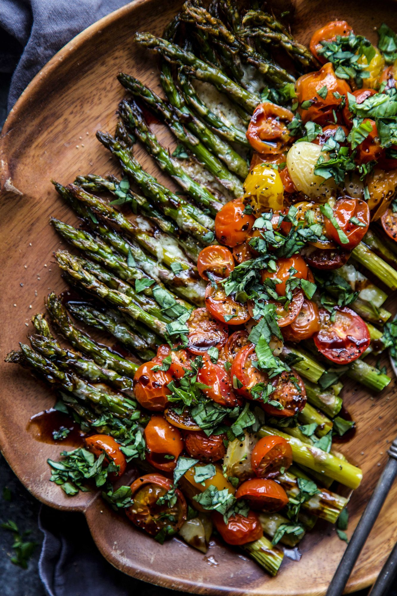 Caprese Roasted Asparagus