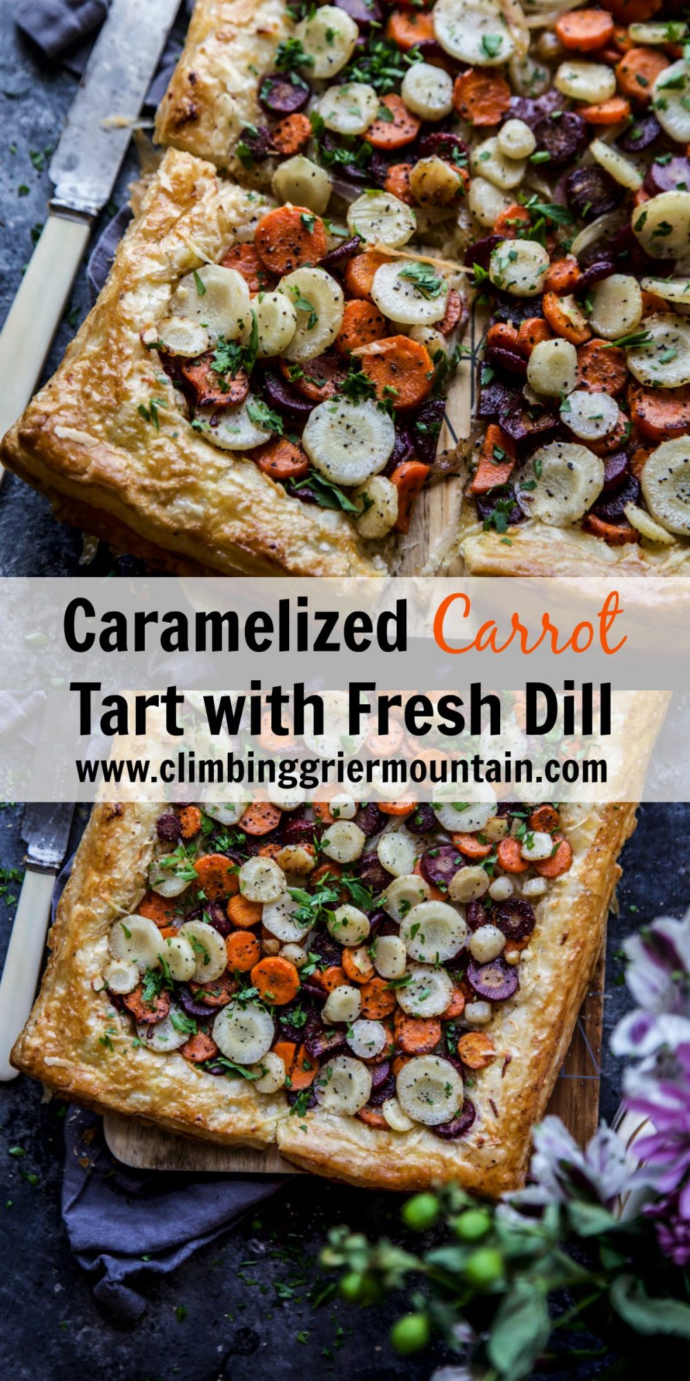 Caramelized Carrot Tart With Fresh Dill