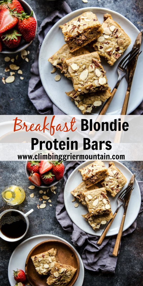 Breakfast Blondie Protein Bars