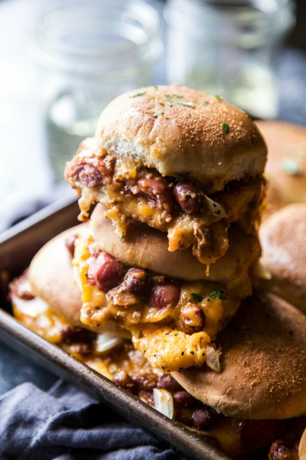 chili cheese baked sliders