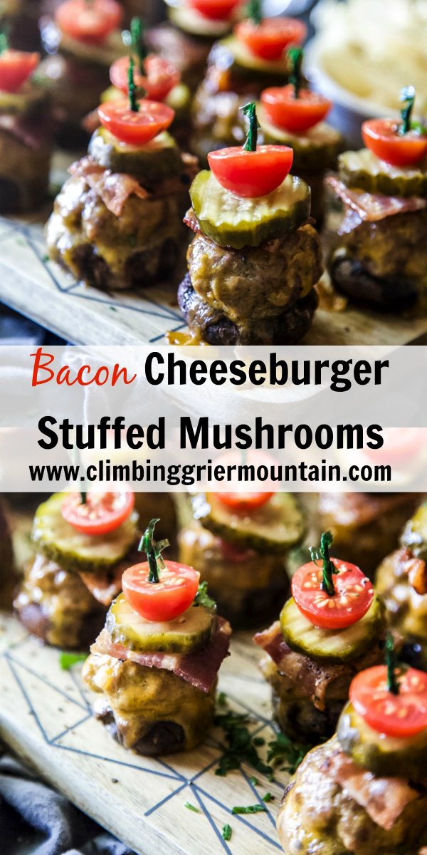 Bacon Cheeseburger Stuffed Mushrooms